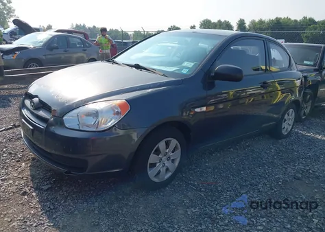 2010 Hyundai Accent Blue/Gs from USA, damaged, VIN KMHCM3AC6AU184555